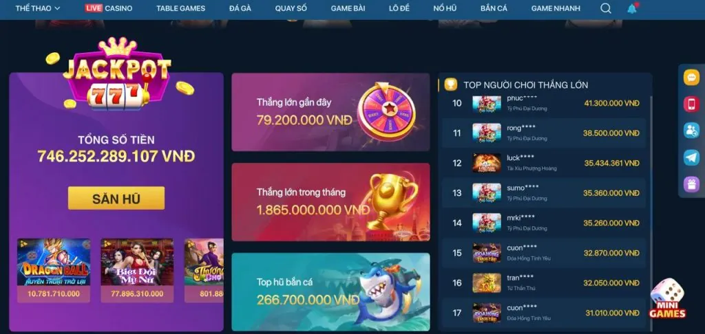 Chương trình VIP win777 apk